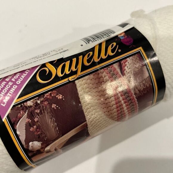 Sayelle yarn vintage 1001 white 4ply 4oz - Picture 4 of 6
